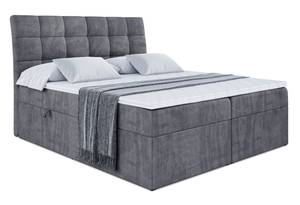 Boxspringbett BRUGO Steingrau - Breite: 180 cm - H3