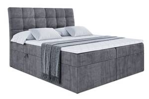 Boxspringbett BRUGO Steingrau - Breite: 120 cm - H3