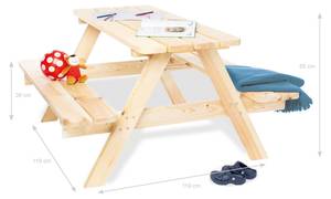 Kindersitzgarnitur Nicki 4 Maxi, natur Braun - Holzwerkstoff - 119 x 65 x 118 cm
