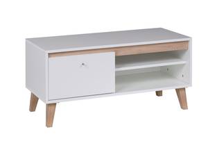 TV-Schrank DUNVOS Weiß - Holzwerkstoff - 100 x 47 x 40 cm