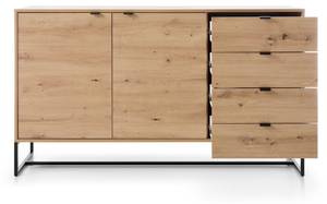 Buffet AMBER SB153 2D4D Beige - Bois manufacturé - Matière plastique - 153 x 89 x 39 cm