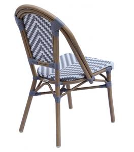 Gartenstuhl Auteuil Weiß - Rattan - 48 x 85 x 57 cm