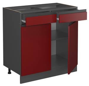 Meuble cuisine R-Line 39724 Anthracite - Rouge