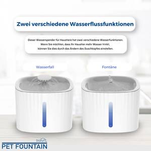 Brunnen für Katze & Hund Pet Fountain Weiß - Kunststoff - 15 x 20 x 20 cm