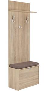 Vestiaire EDDA Beige - Bois manufacturé - 35 x 192 x 67 cm