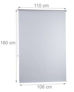 Lot de 3 stores blancs 110x160 cm 110 x 160 cm