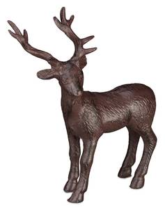 Figurine de cerf pour le jardin Marron - Métal - 19 x 22 x 9 cm