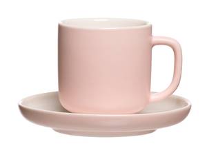 Espressotasse mit Untertasse Jasper Rosé