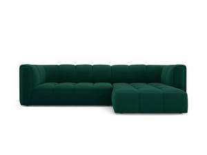 modulares Ecksofa SERENA 3 Sitzplätze Dunkelgrün