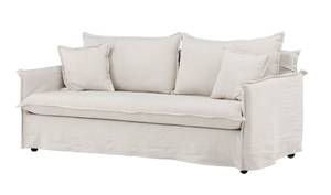 Sofa Nova Beige - Textil - 201 x 90 x 94 cm