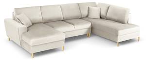 U-Form-Schlafsofa + Box MOGHAN Beige