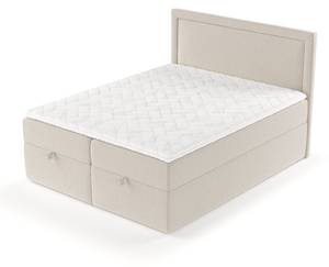 Premium Boxspringbett Pao Beige - Breite: 200 cm