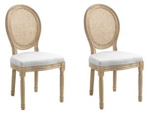 Lot de 2 chaises RICHELIEU Gris lumineux