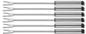 Fonduegabel Belana 6er Set Silber - Metall - 1 x 2 x 25 cm