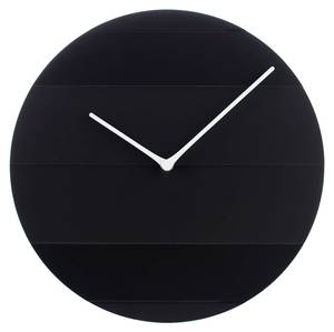 Design Wanduhr THE ESSENTIAL. Schwarz - Holzwerkstoff - 29 x 29 x 1 cm