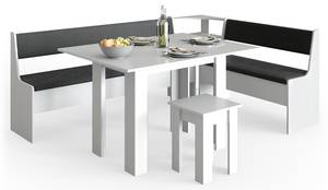 Sitzecke „Roman“ 210x150cm Hocker Tisch Grau