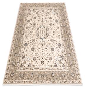 Tapis Nain Ornement, Cadre 7179/50973 Beige - Textil - 80 x 1 x 150 cm