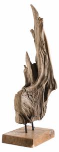 Objet décoration en teck branche Marron - Bois massif - Bois/Imitation - 25 x 85 x 33 cm