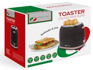 Toaster 850 W Rosegold | Magnani Pink - Metall - 19 x 19 x 17 cm