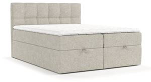 Boxspringbett Shay Beige - Grau - Breite: 160 cm