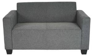 2er Sofa Couch Lyon Loungesofa Grau - Textil - 136 x 76 x 72 cm