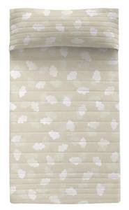 Clouds Couvre-lit 180x260 cm Beige Beige - Textile - 4 x 180 x 260 cm