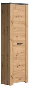 Kleiderschrank Follow Braun - Holz teilmassiv - 35 x 199 x 62 cm