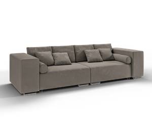 Big Sofa Tover mit Schlaffunktion Hochglanz Beige