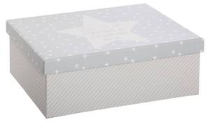 Deko-Boxen für Kinder, 3 Stück, grau Grau - Papier - 27 x 14 x 40 cm