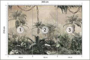 Papier Peint FORÊT Tropicales Vintage 300 x 210 x 210 cm