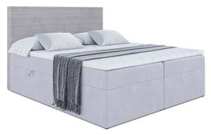 Boxspringbett PRESTON Hellgrau - Breite: 140 cm - H3