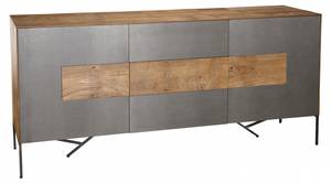 Buffet MADISON Grau - Holz teilmassiv - 45 x 78 x 167 cm