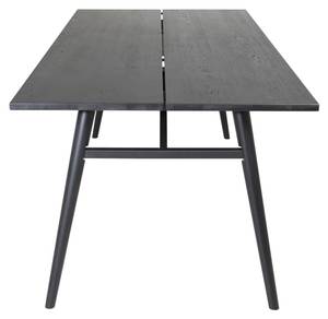 Table à manger SLEEK DT95 Noir - Bois manufacturé - Textile - 95 x 75 x 195 cm