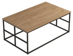 Couchtisch Velendi Schwarz - Braun - Holzwerkstoff - Metall - 100 x 40 x 60 cm