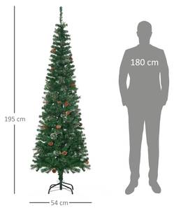 Weihnachtsbaum 830-546V01GN Grün - Kunststoff - 54 x 195 x 54 cm