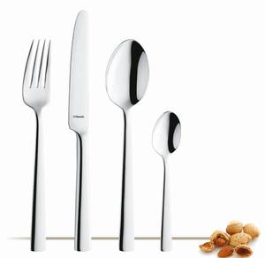 Dessertlöffel Moderno 2er Set Silber - Metall - 2 x 3 x 19 cm