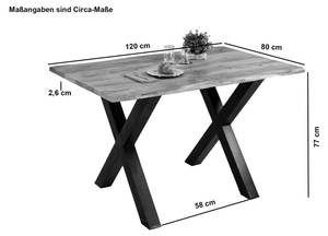 Esstisch TIGER X 120 x 80 cm