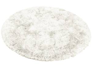 Tapis à poils longs rond Bright Blanc - 150 x 150 cm