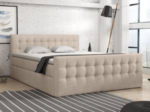 Boxspringbett Doppelbett Loures Beige - Breite: 200 cm