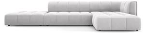 modulares Ecksofa SERENA 5 Sitzplätze Silber