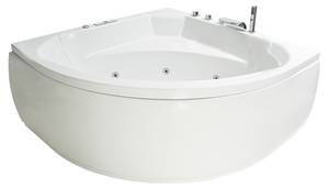 PREMIUM Indoor Whirlpool Korfu Weiß - Kunststoff - 155 x 72 x 155 cm