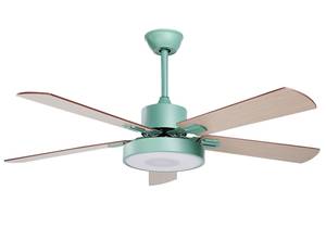 Deckenventilator mit Licht HOBBLE Grün - Mint - Eiche Hell