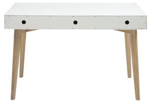 Tenna Schreibtisch Weiß - Massivholz - 60 x 76 x 120 cm