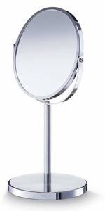 Kosmetikspiegel, drehbar, doppelseitig Silber - Metall - 17 x 35 x 17 cm