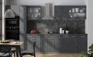 hängender Geschirrschrank R-Line 47614 Anthrazit - Schwarz