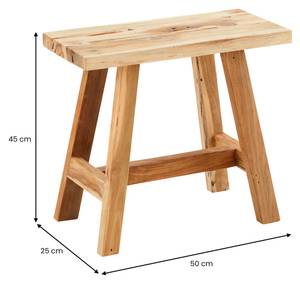 Bank RANGUN Braun - Massivholz - 50 x 45 x 25 cm