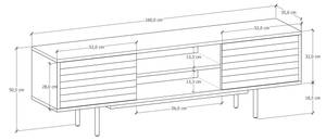 TV Schrank Apollo, Lowboards Anthrazit Anthrazit