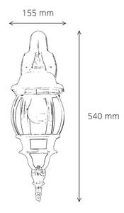 Wandlampe Außen BREST Schwarz