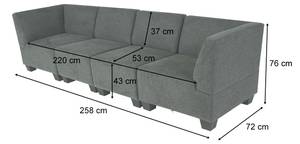 Modular 4-Sitzer Sofa Moncalieri Braun