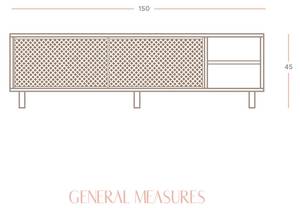 TV-Lowboard Mora Massivholz - Holzart/Dekor - 150 x 45 x 35 cm